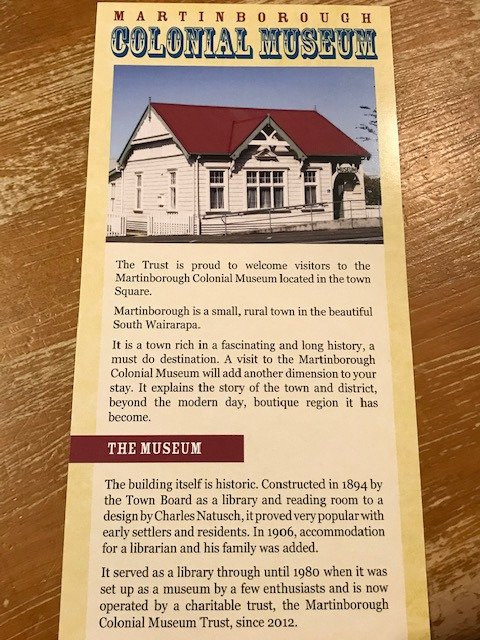Martinborough Colonial Museum景点图片