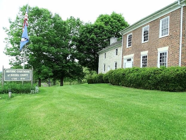 The Old Courthouse and Dickenson/Bundy Log House