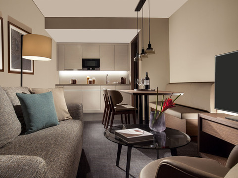 苏黎世欧尔利孔阿卡萨套房酒店主图