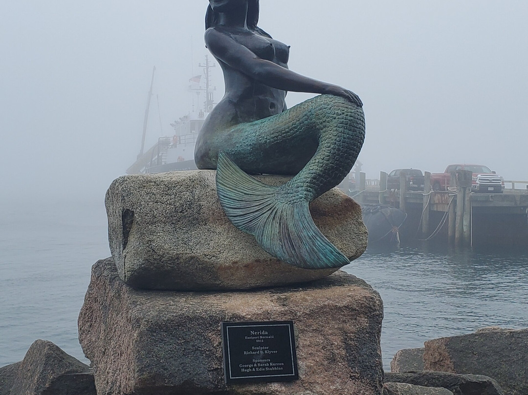 The Mermaid -  a bronze statue by Richard Klyver-Eastport必去景点
