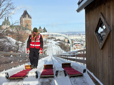 Terrasse Dufferin Slides-魁北克市必去景点
