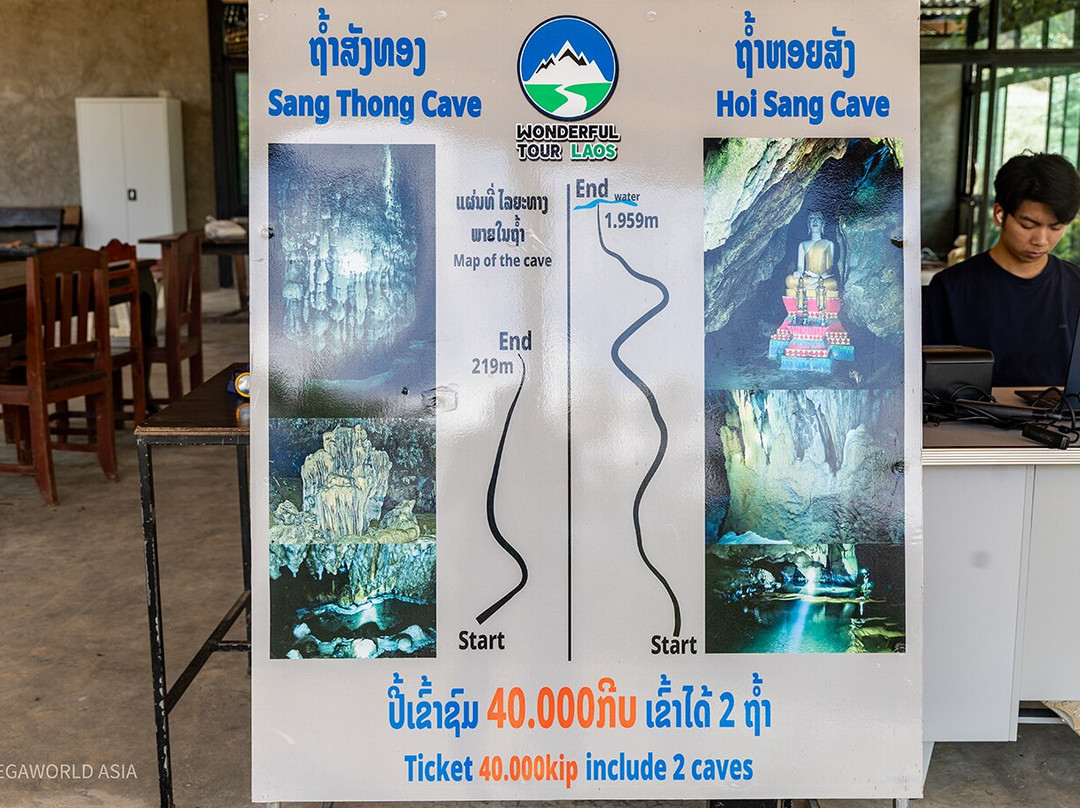 Tham Loup & Tham Hoi Caves-旺阳必去景点