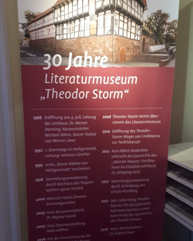 Literaturmuseum Theodor Storm-Heilbad Heiligenstadt必去景点