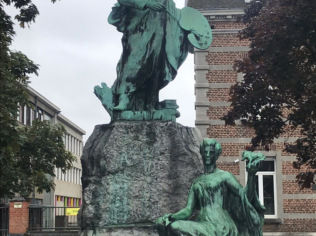 Bronze statue of Antoine Wiertz景点图片