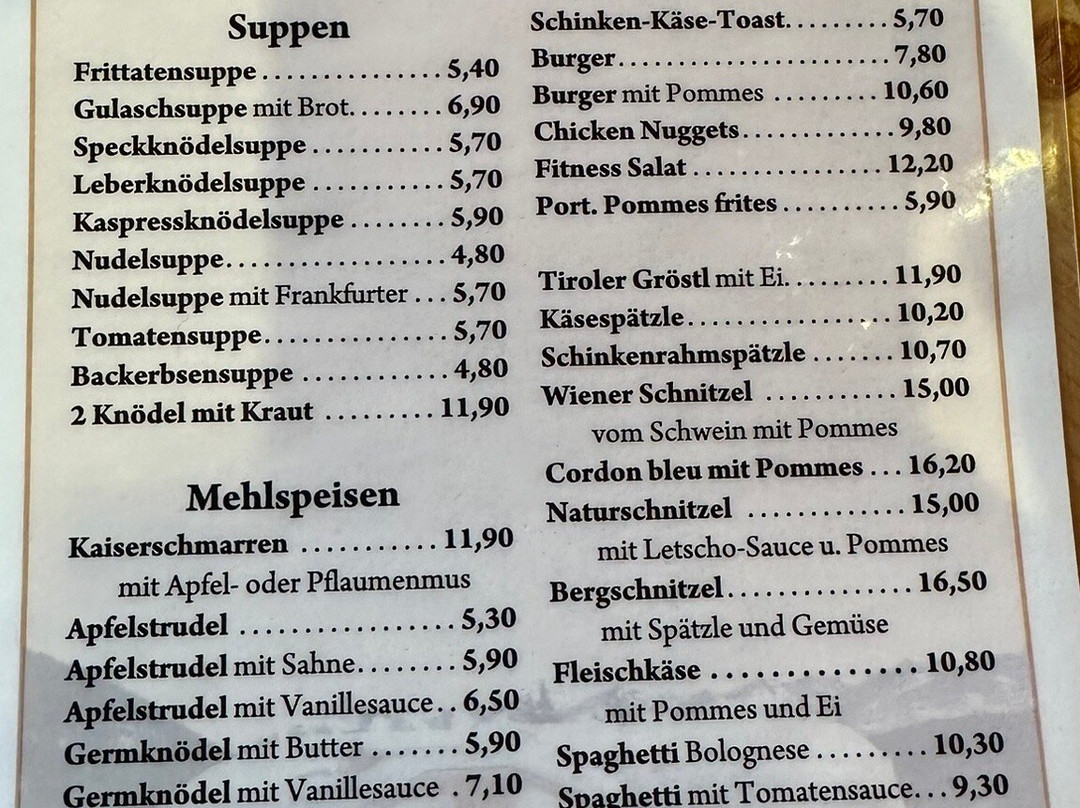 Bergrestaurant/Jugendherberge Huisleralm Zangerle KG