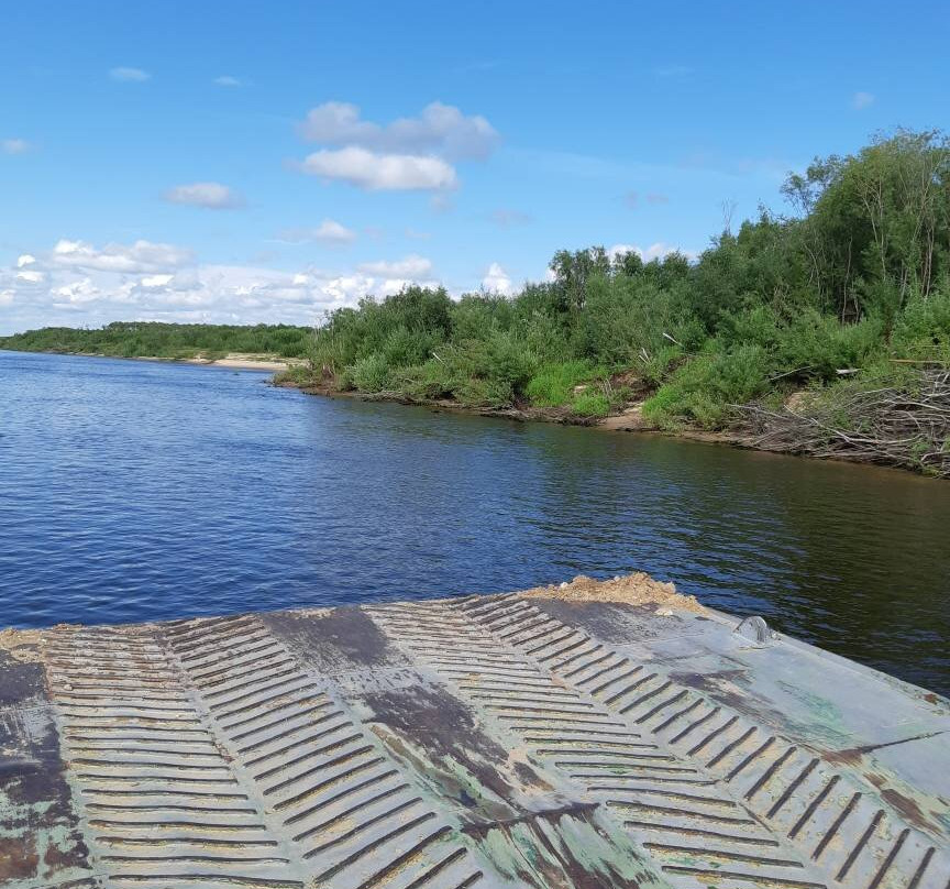 Ferry Crossing Kholmogory-Lomonosovo