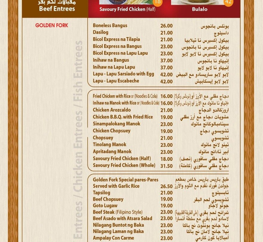 Golden Fork Al Shawka El Thabeya
