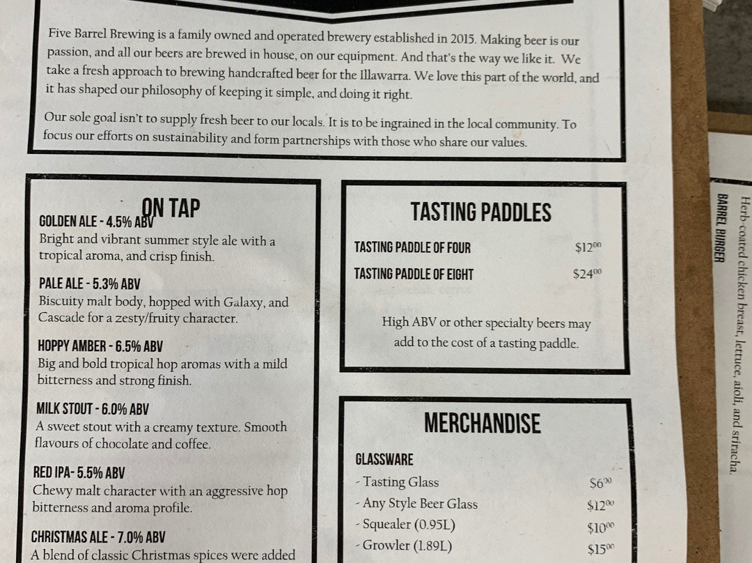 Five Barrel Brewing-卧龙岗市必去景点