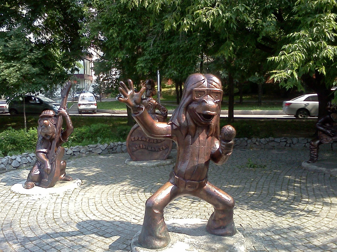 The Bremen Town Musicians Sculpture-哈巴罗夫斯克必去景点