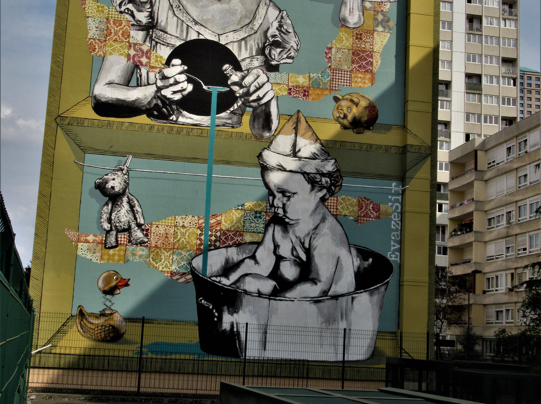 Fresque "Intrusion"-欧贝维利耶必去景点