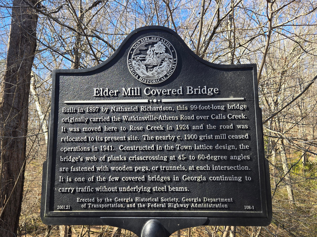 Elder Mill Covered Bridge-Watkinsville必去景点
