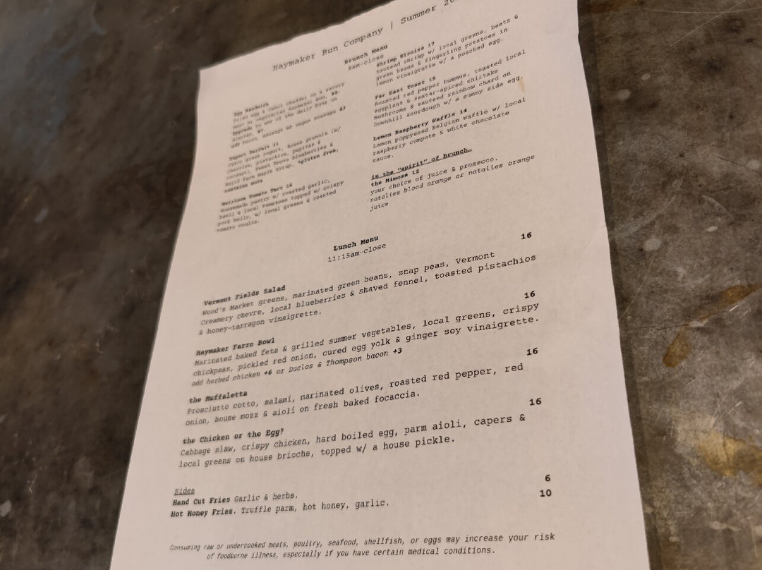 Haymaker Bun Company