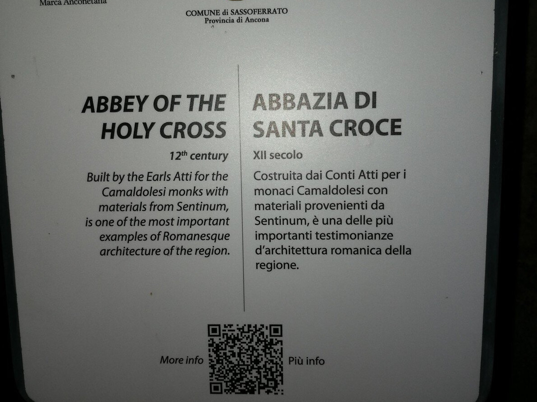 Abbazia di Santa Croce in Sentinum-Sassoferrato必去景点