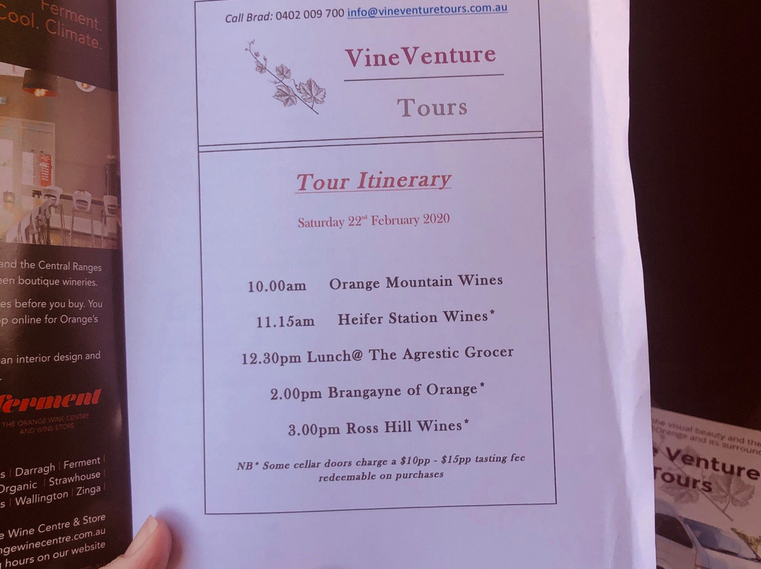 Vine Ventures - Wine Tours of Orange景点图片