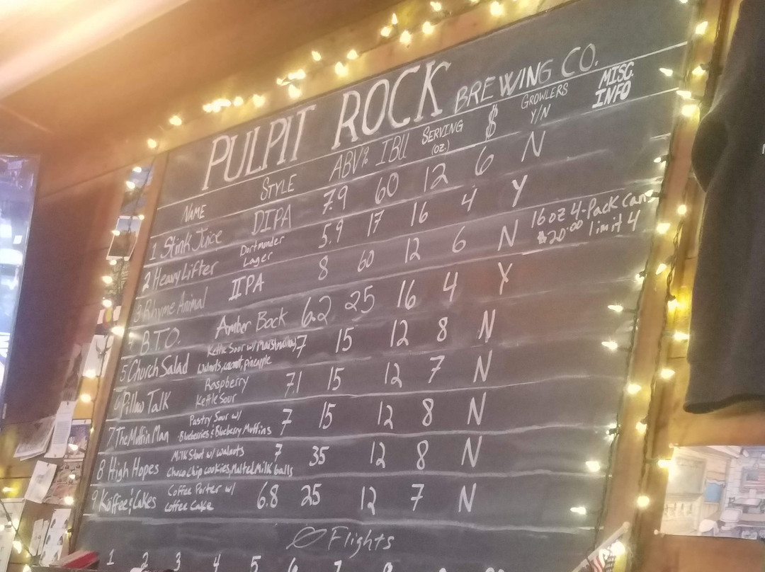 Pulpit Rock Brewing Company-迪科拉必去景点