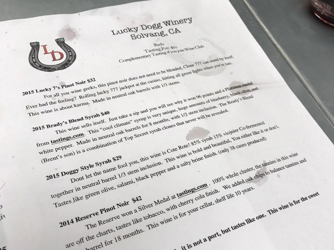 Lucky Dogg Winery-索尔万必去景点