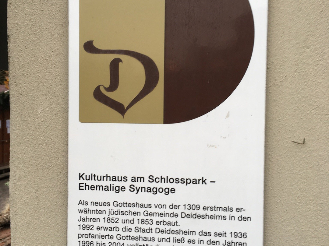 Kulturhaus am Schlosspark - ehem. Synagoge