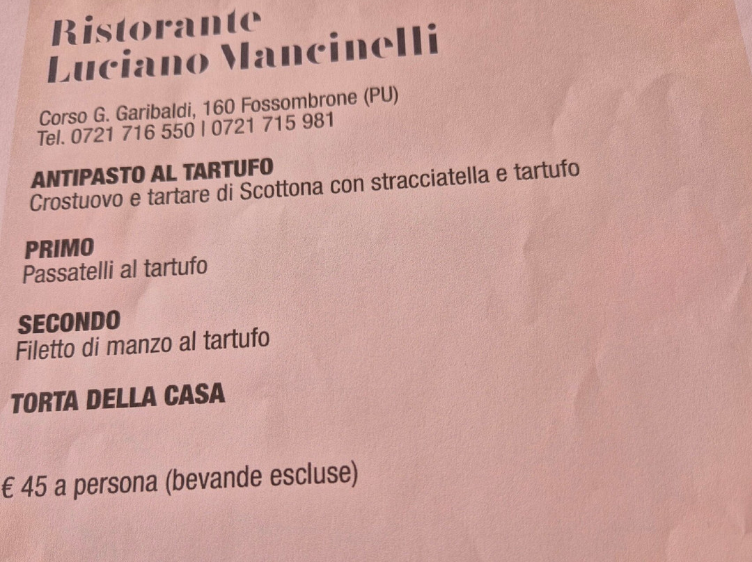Albergo Ristorante Mancinelli主图