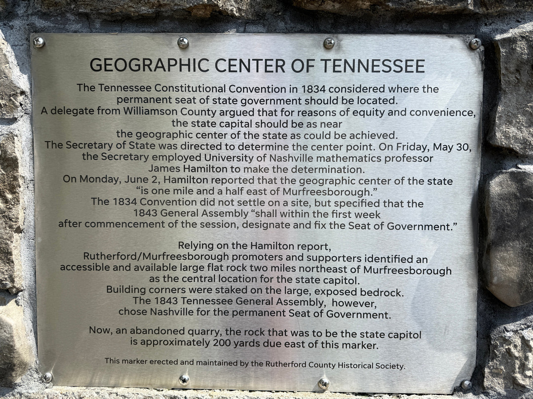 Geographic Center of Tennessee