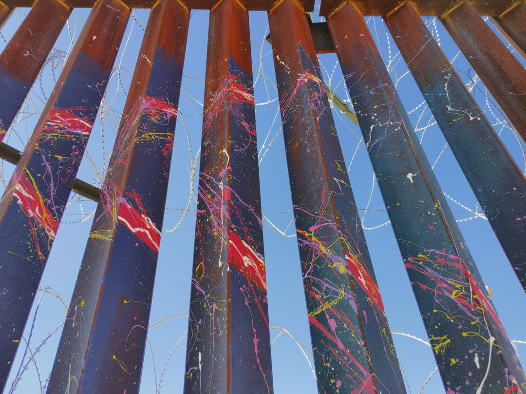 Painted Mexican Side Of Us Border Wall