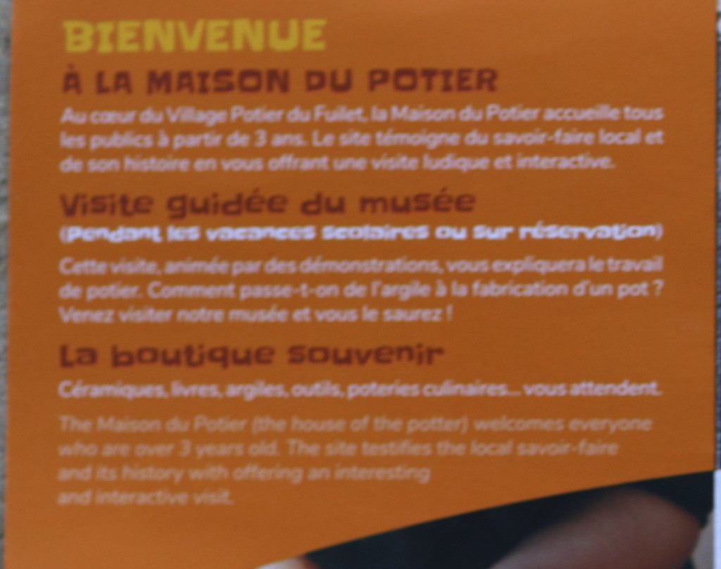 La Maison du Potier-Le Fuilet必去景点