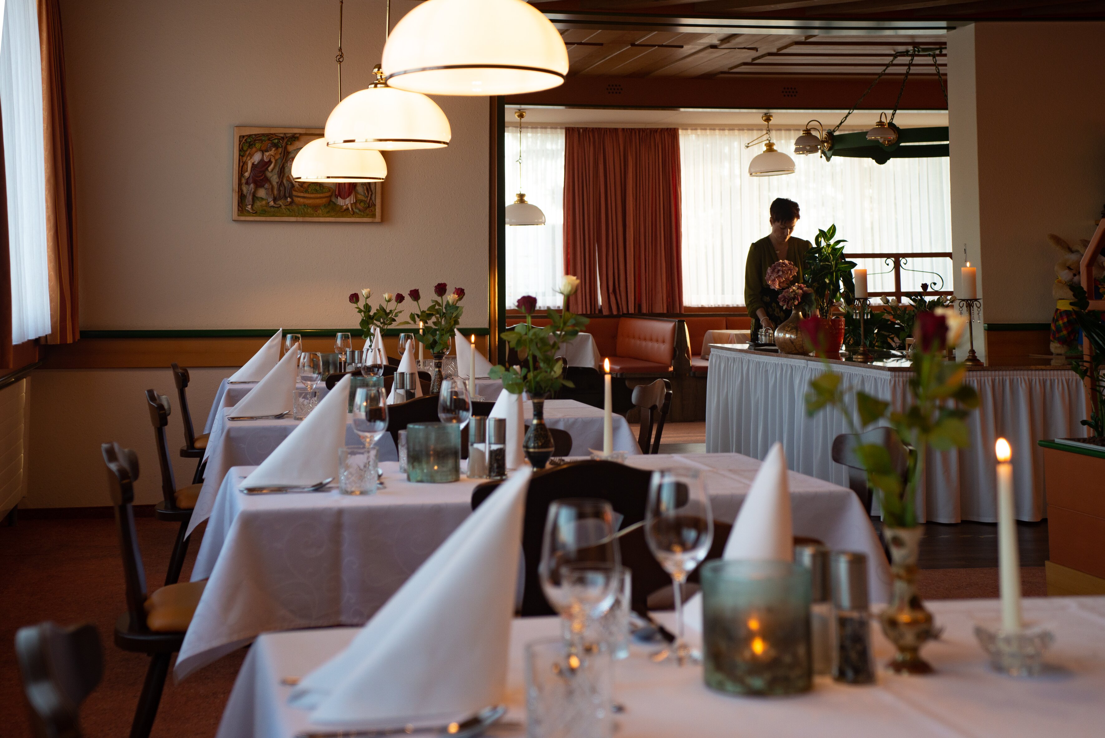 Feriendomizil Gasthof Scheer-餐饮