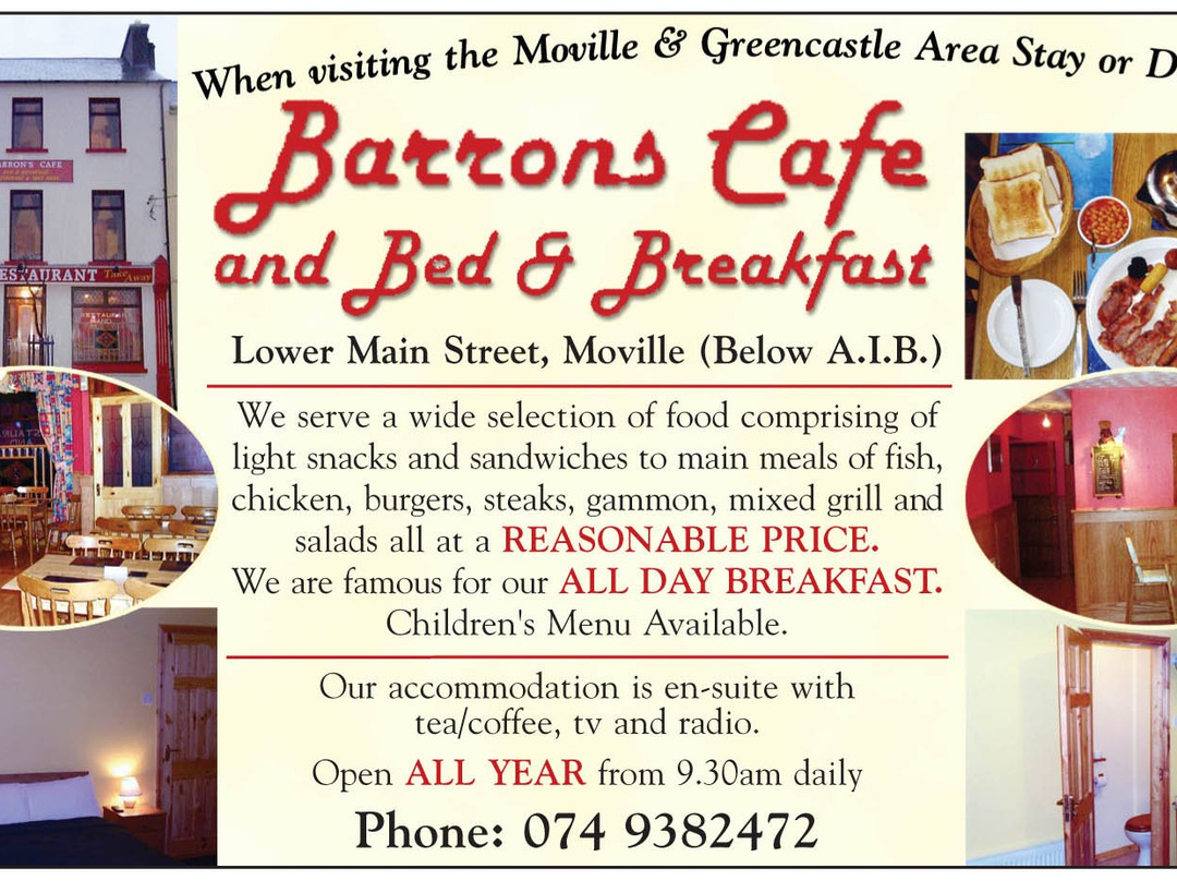 Barron's Cafe, Takeaway and B&B主图