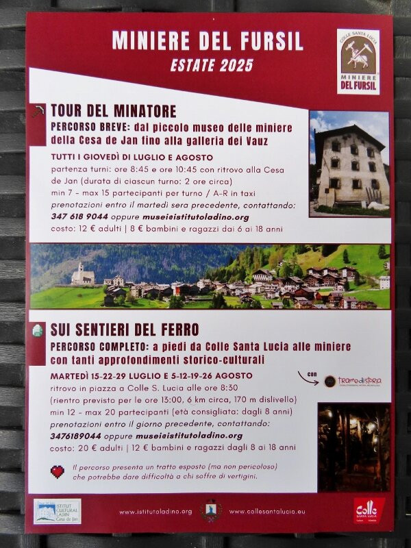 Miniere del Fursil-Colle Santa Lucia必去景点