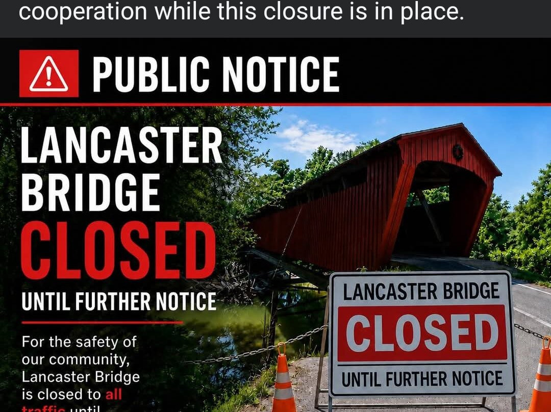 Lancaster Covered Bridge-Rossville必去景点