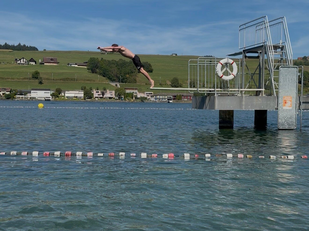 Seebad Mit Strand Am Vierwaldstattersee-屈斯纳赫特瑞吉必去景点
