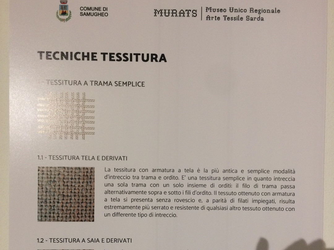 MURATS. Museo Unico Regionale Arte Tessile Sarda景点图片