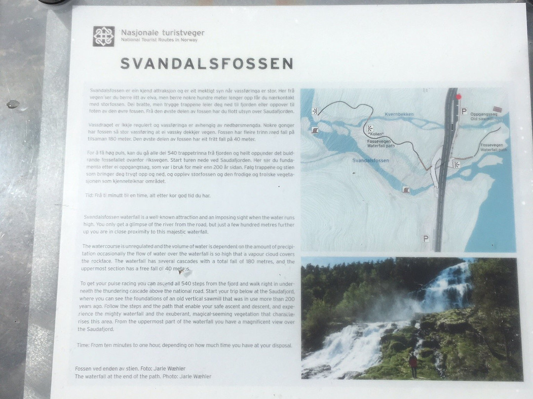 Svandalsfossen Falls景点图片