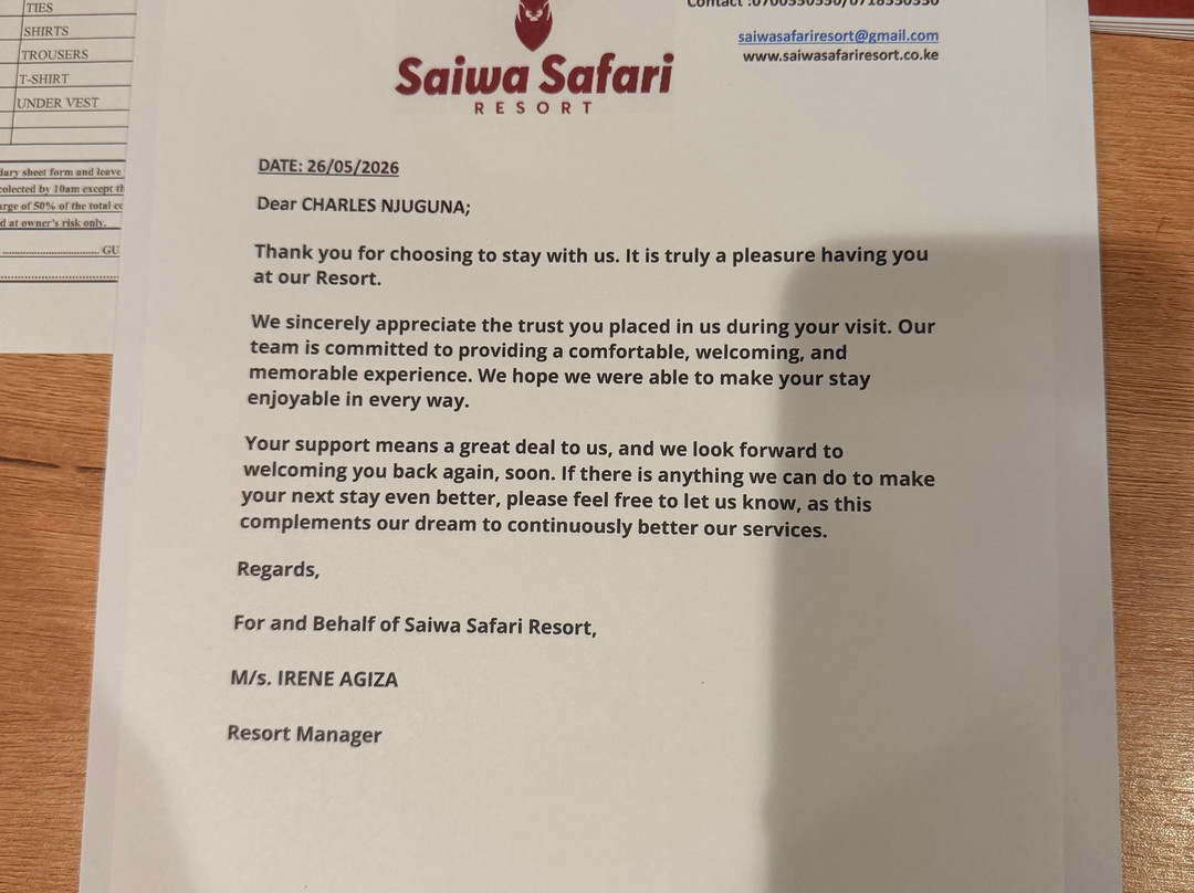 Saiwa Safari Resort