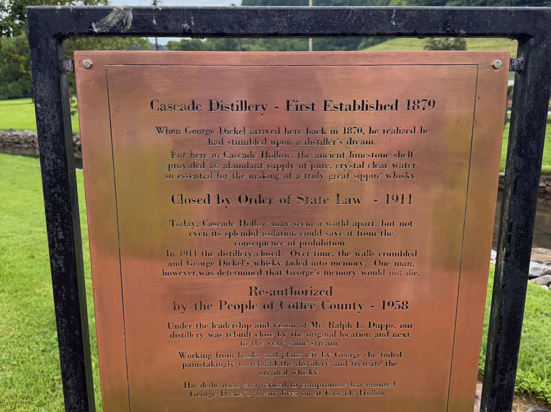 Cascade Hollow Distilling Co., Home of George Dickel-Tullahoma必去景点