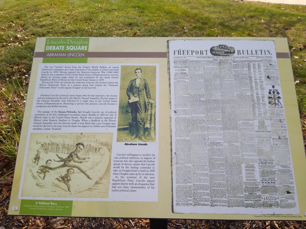 Lincoln Douglas Debate Square-弗里波特必去景点