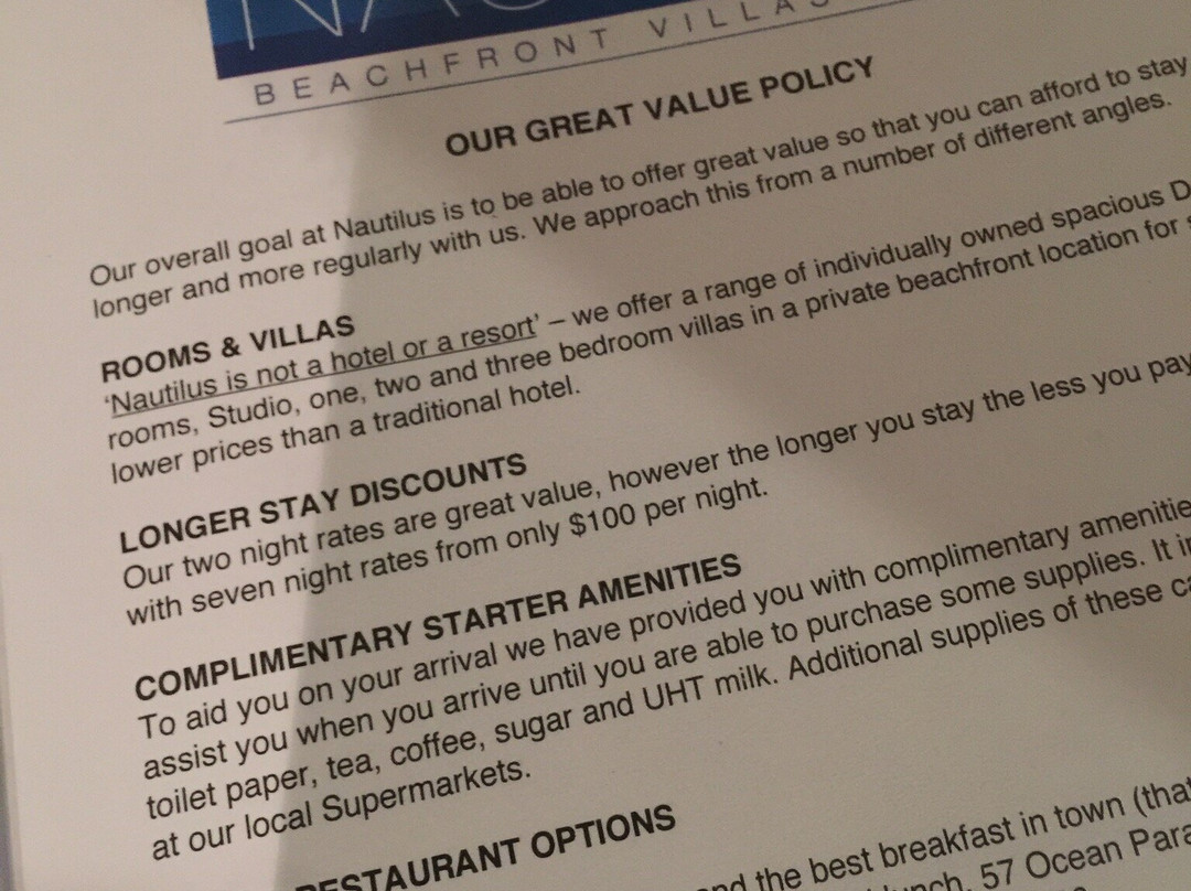 鹦鹉螺海滨Spa公寓主图