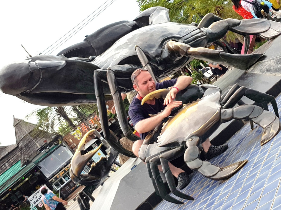 甲米城螃蟹海鸥雕塑-甲米必去景点