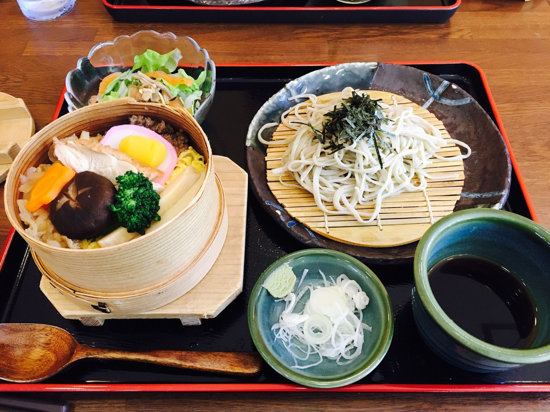 道の駅もてぎ 手打ちそば わっぱ飯 桔梗