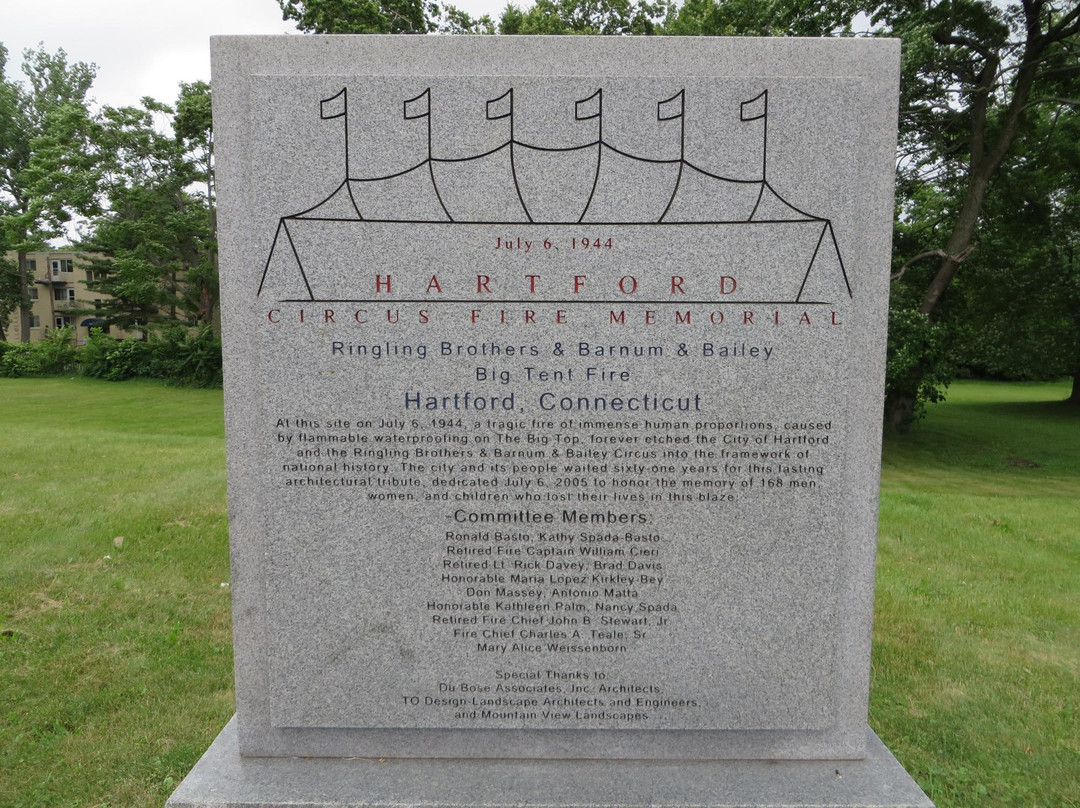 Hartford Circus Fire Memorial-哈特福德必去景点
