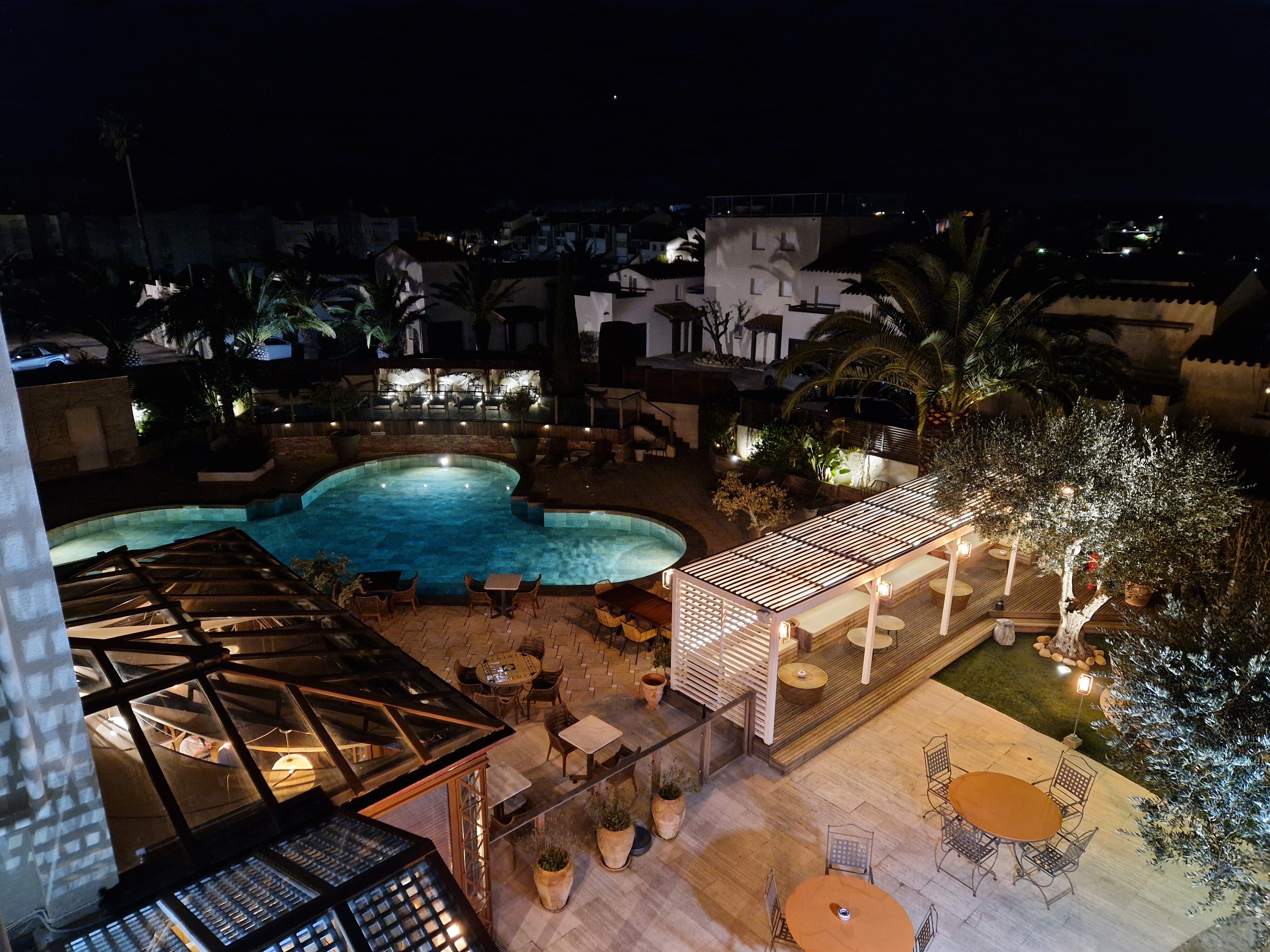 Hôtel L'île De La Lagune Saint-cyprien-泳池