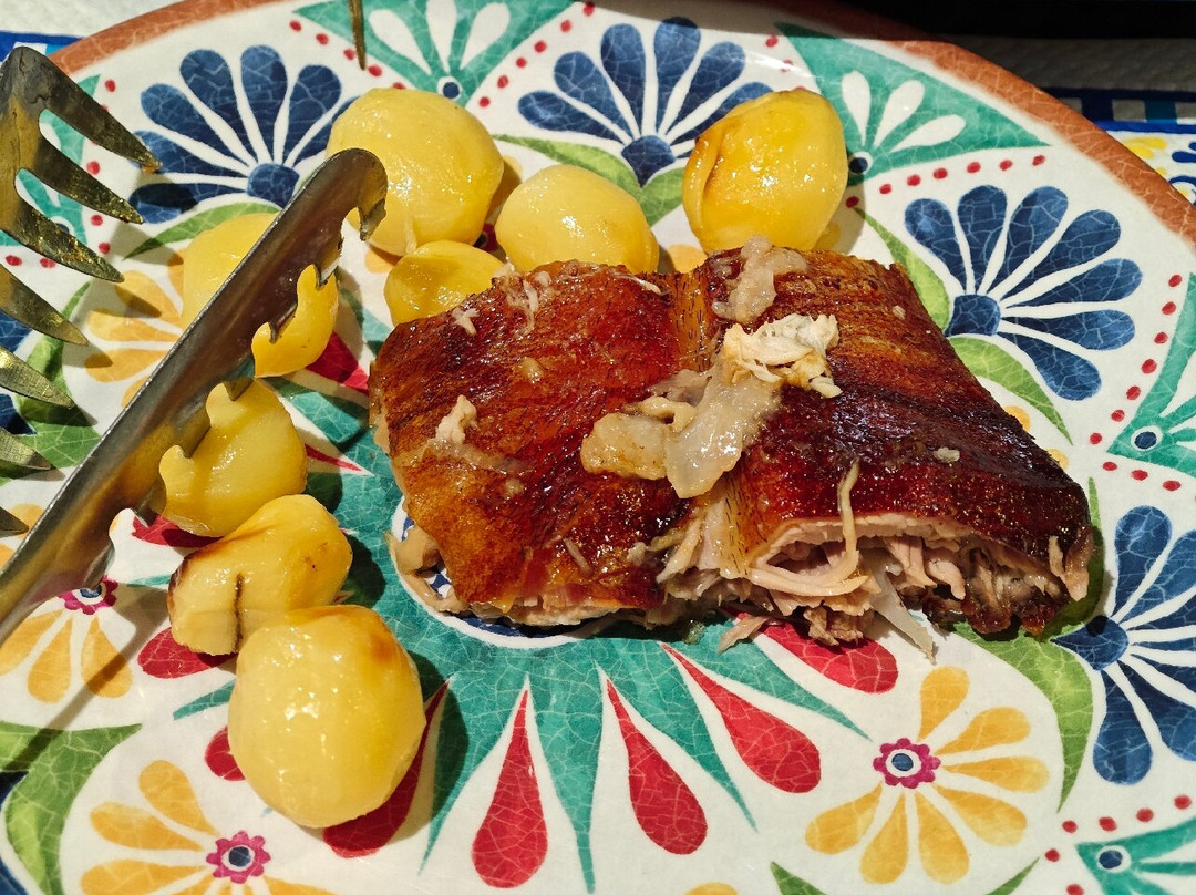 Pork doc Tor roasted