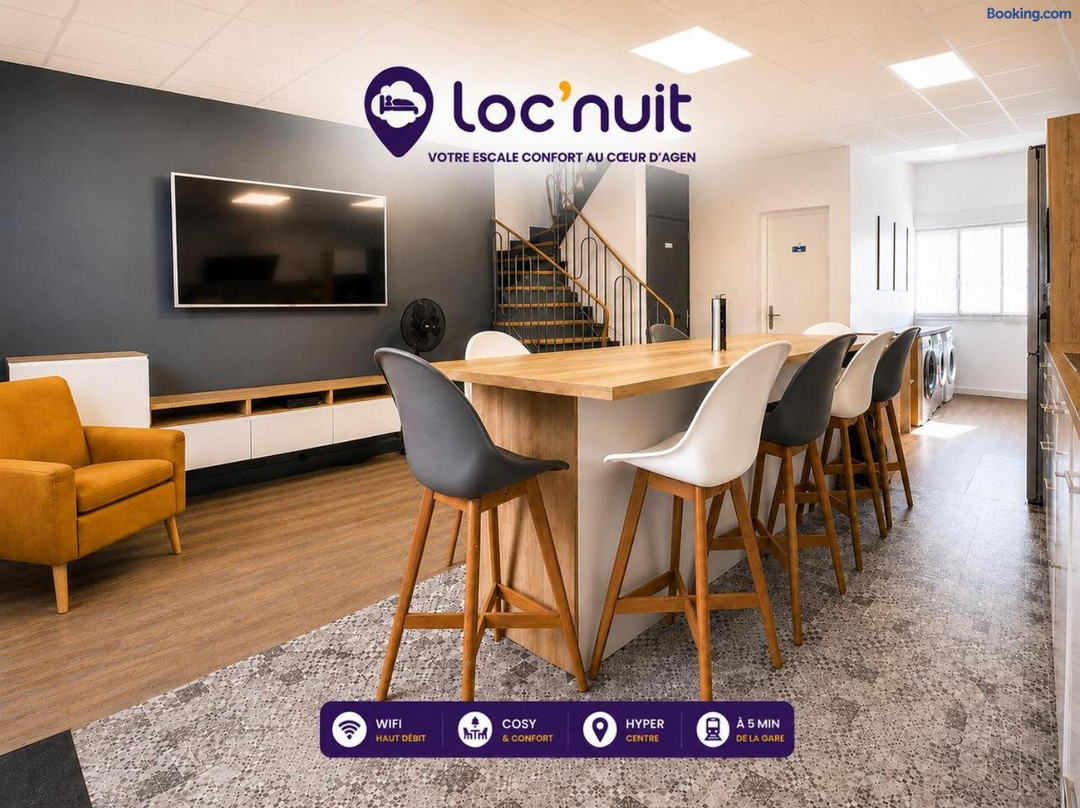 Loc'Nuit - Chambres Tout Confort - Hyper Centre Agen