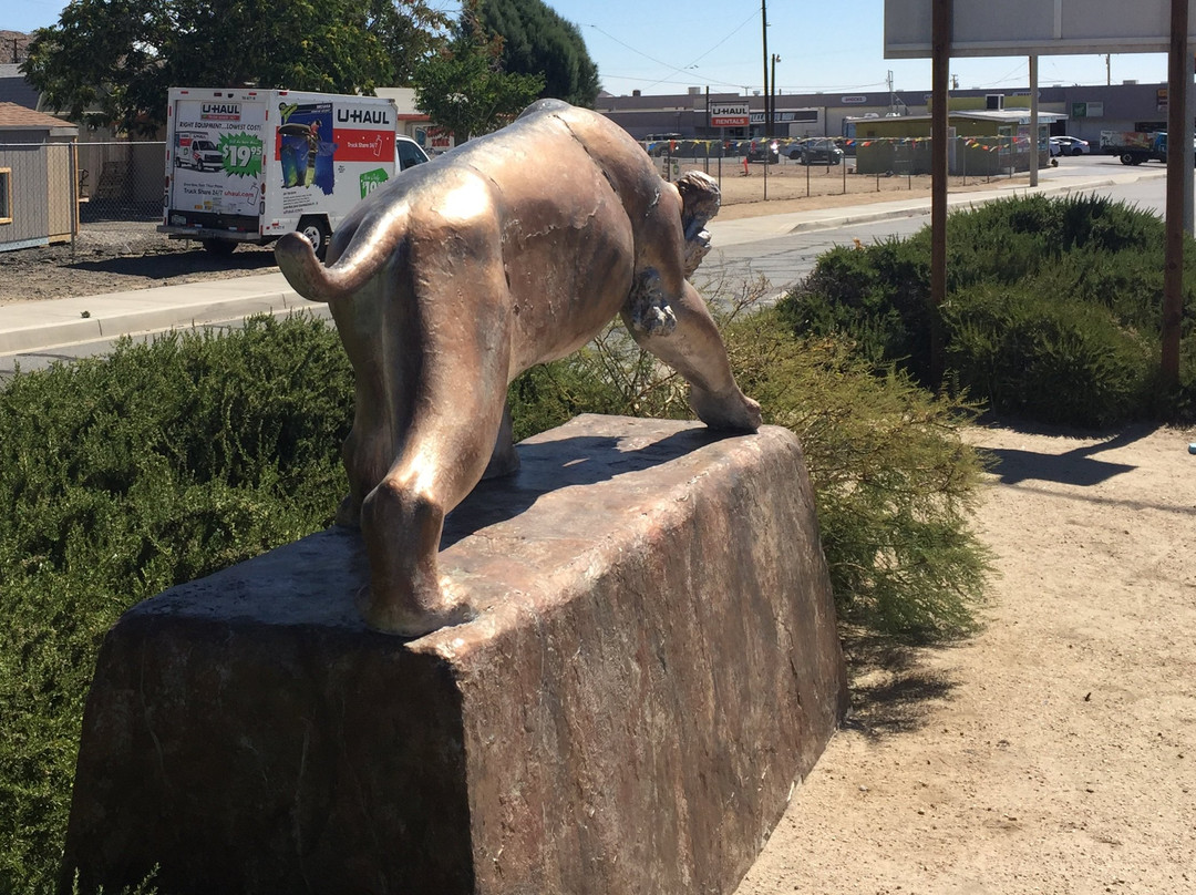 Smilodon Sculpture in Triangle Park