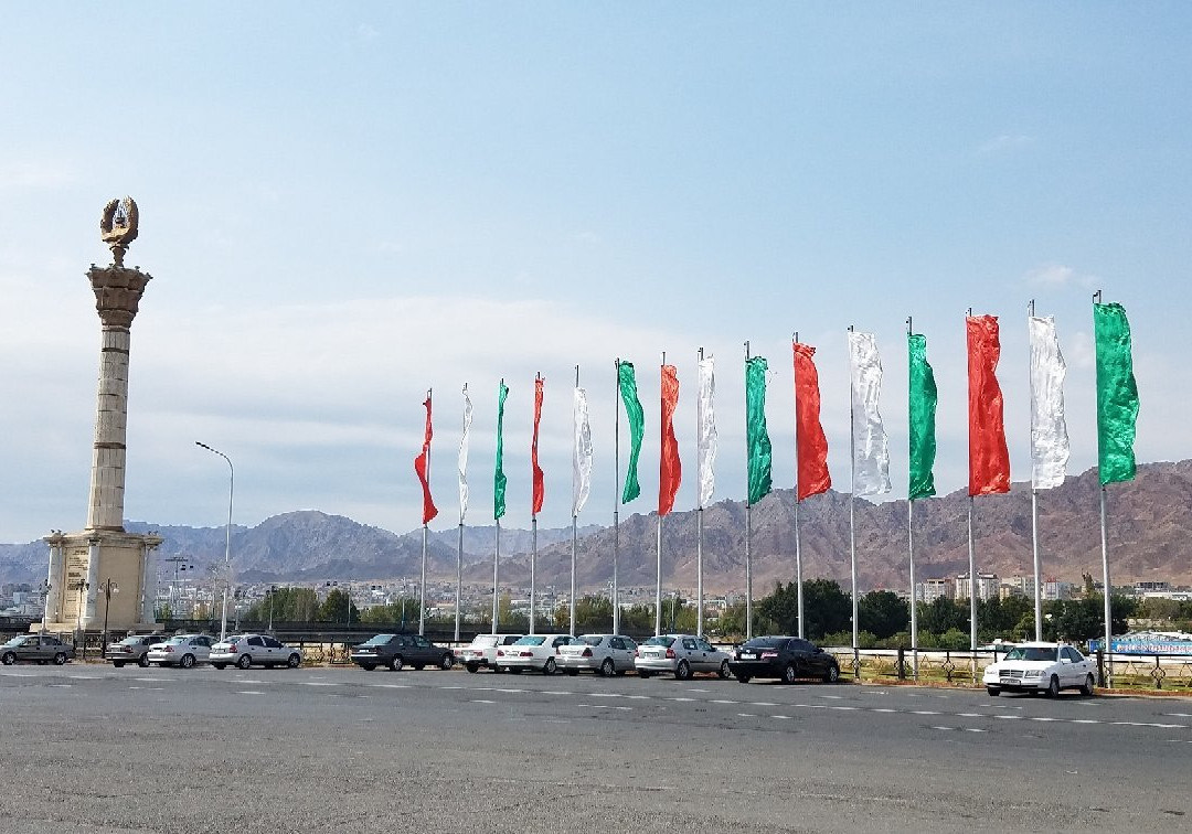 The Flagpole with the Flag of Tajikistan-苦盏必去景点