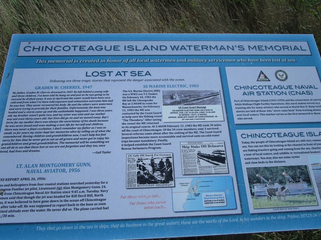 Chincoteague Island Waterman's Memorial-钦科蒂格岛必去景点