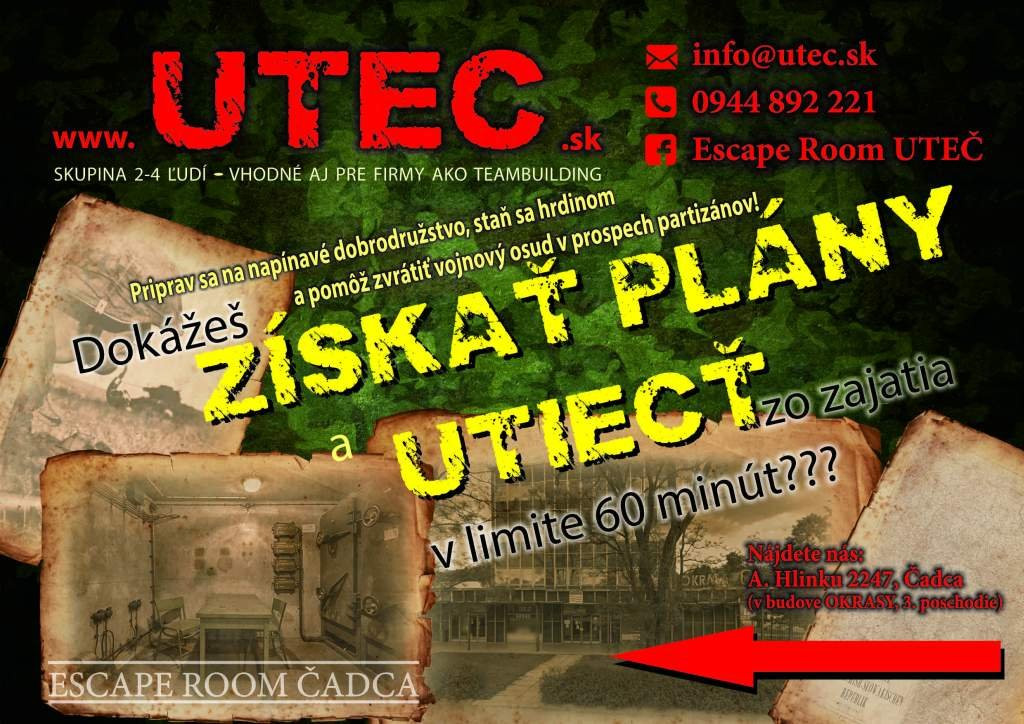 Utec.sk Escape Room-Cadca必去景点