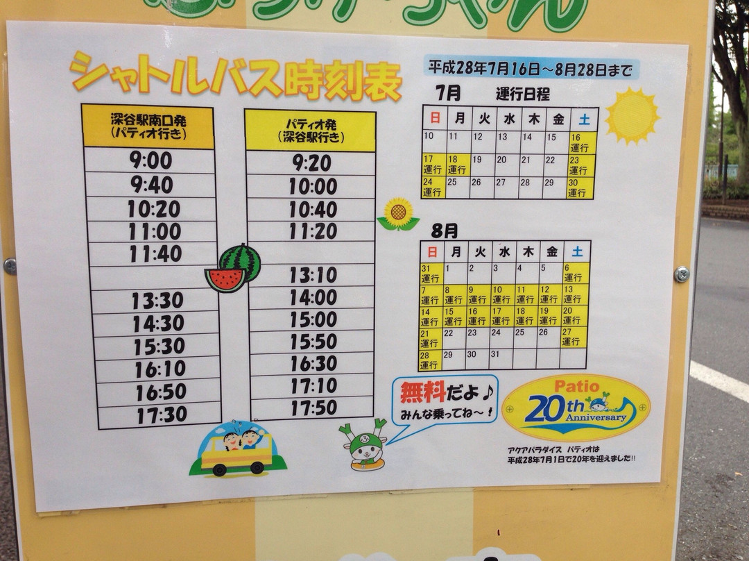 Aqua Paradise Patio-深谷市必去景点