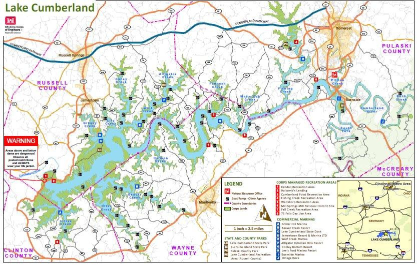 Lake Cumberland-Russell Springs必去景点