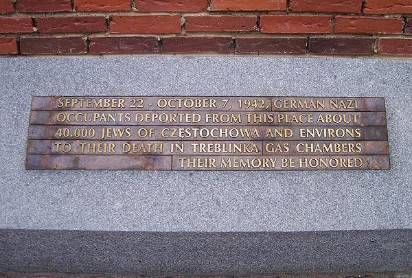 Pomnik Częstochowskich Żydów-Czestochowa必去景点