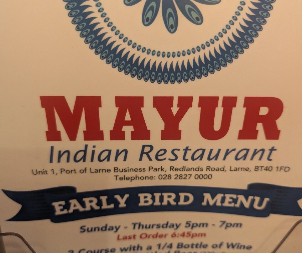 Mayur Indian Restaurant Larne
